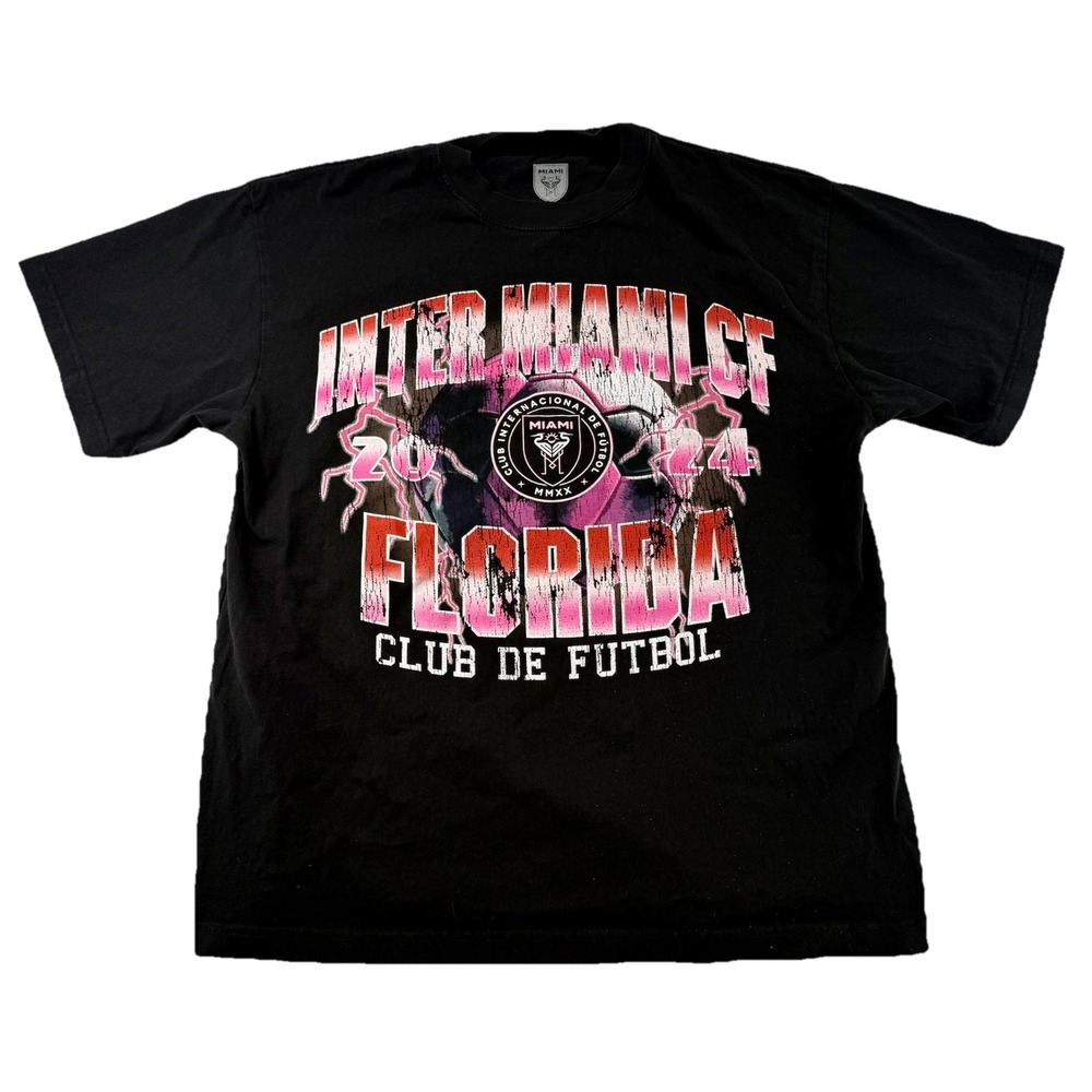PacSun Inter Miami CF Florida CLUB DE‎ FUTBOL 2024 T-Shirt Size Mens Large Black